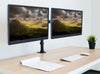 Supporto da Scrivania per 2 Monitor 13-27'' Installazione con Morsetto o Vite Passante