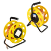 Cavo Patch Cat6A Plug RJ45 S/FTP LSZH con Avvolgicavo 60m Arancione