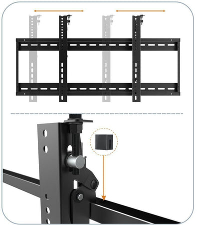 Supporto a muro per TV LED LCD 45-70'' per applicazioni videowall