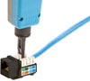 Frutto Keystone RJ45 Cat.5E UTP IDC 90° Nero