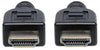 Cavo HDMI CL3 High Speed con Ethernet A/A M/M 5m Nero