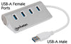 Hub USB3.0 4 porte Silver