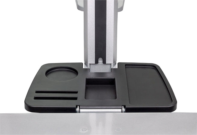 Supporto Scrivania Doppio Monitor 13''-27'' Molla a Gas Ripiano Tastiera