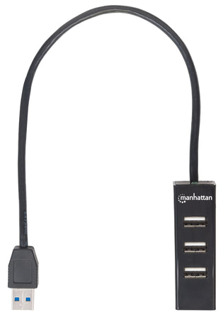 Hub USB 3.0/2.0 Combo 4 porte Nero