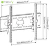 Supporto a Muro Inclinabile per TV LED LCD 42-80'' Nero