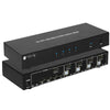 Switch KVM DisplayPort 1.2 e USB 2.0 4 porte con hub e audio