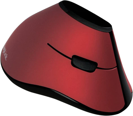 Mouse Verticale Ottico Ergonomico Wireless 1200dpi Rosso