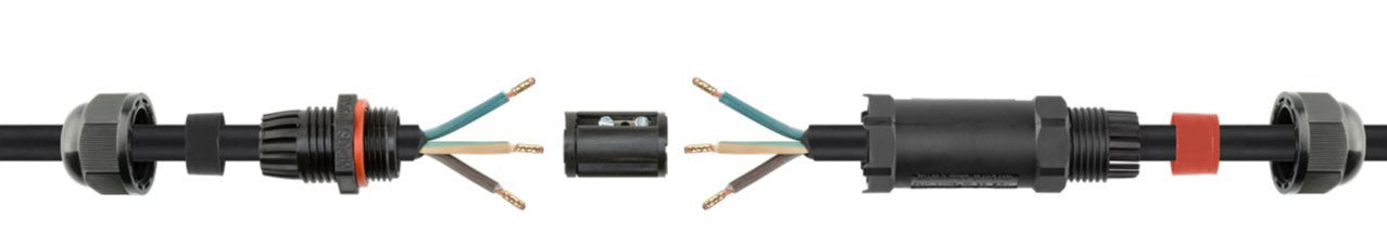 Connettore Elettrico Impermeabile per Cavo IP68 da Esterno Lunghezza 10 cm