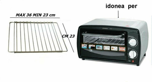 GRIGLIA SFORNATUTTO FORNETTO ELETTRICO UNIVERSALE RIPIANO 23 / 39 X 23 PICCOLA