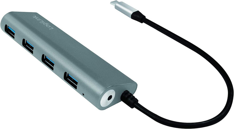Hub USB-C&trade SuperSpeed 4 Porte Alluminio Silver