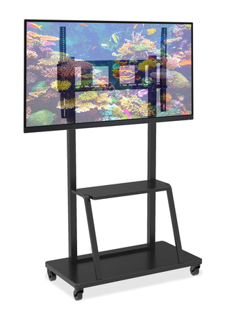 Supporto a Pavimento con Mensola per TV LCD/LED/Plasma 55-100''