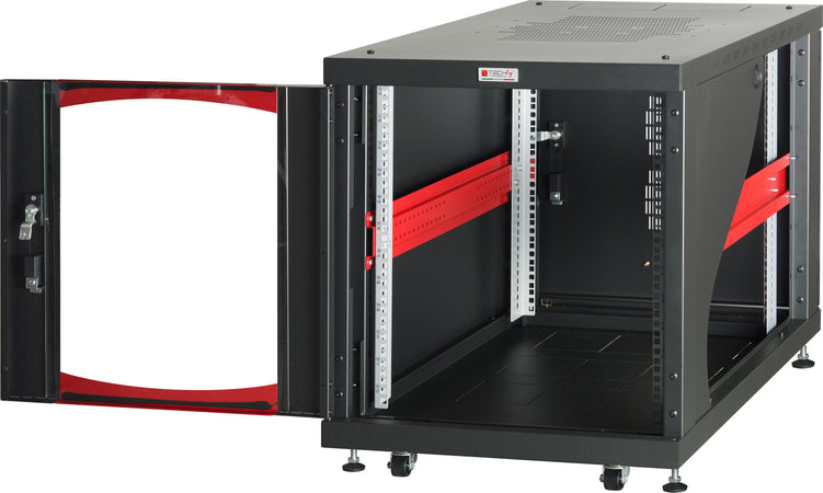 Armadio Server Rack 19'' 600x800 12 Unit&agrave Nero da sotto-scrivania