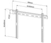 Staffa a Muro Ultra Slim TV LED LCD 40-65''