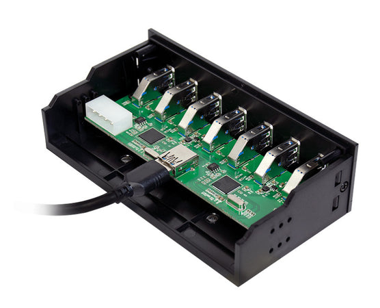 Hub USB Interno 5,25'' 7 porte USB 3.0 con Ricarica Veloce