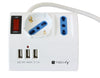 Multipresa da Tavolo 3 Posti con Porte USB