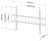Supporto a Muro per TV LED LCD Ultra Slim 40-65'' Fisso