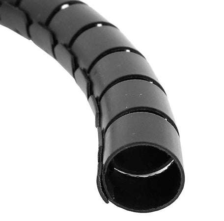 Guaina Raccoglicavi Diametro 25mm a Spirale 20m Nero