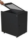 Armadio Rack 19'' ideale per Accumulatori Fotovoltaico 8U P600mm Nero
