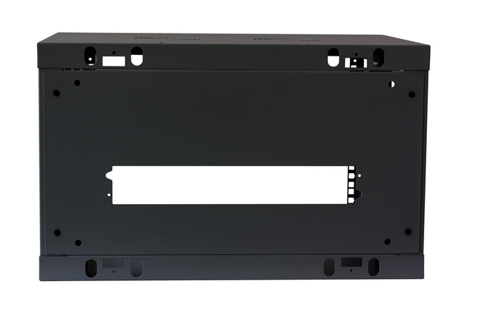 Armadio Rack 19'' a muro 6 unit&agrave sezione unica prof. 600mm Nero