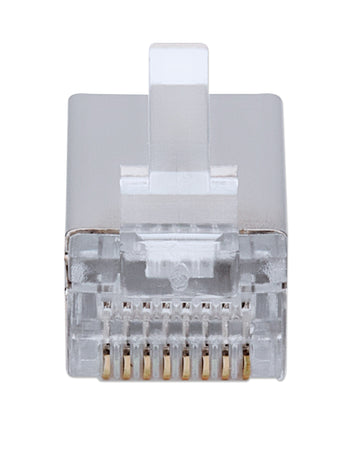 Confezione 100 Plug modulari RJ45 passanti Cat5e FastCrimp