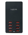 Caricatore da Tavolo a 8 porte USB 44W Nero