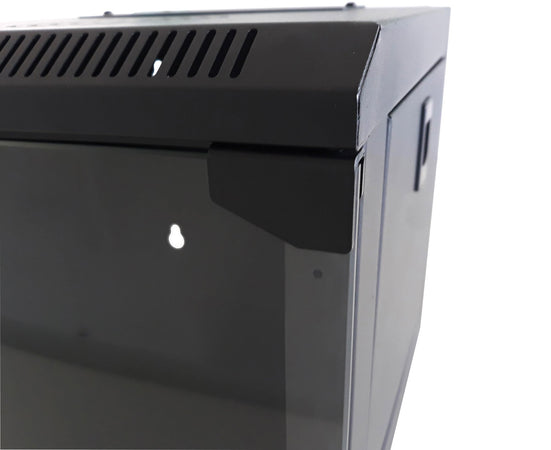 Armadio Rack 10'' a Muro 6 Unit&agrave Pannelli Asportabili Nero