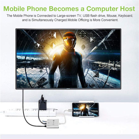 Cavo Convertitore Adattatore da USB-C&trade a USB 3.0, HDMI e PD