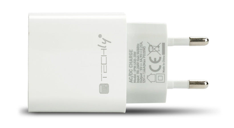 Caricatore Alimentatore USB-C&trade da Muro 20W PD per Smartphone o Tablet