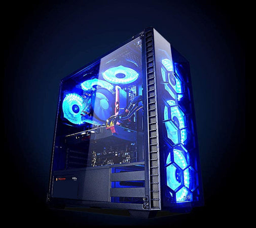 Ventola di Raffreddamento 4pin LED Blu 120 mm 1100 RPM Fan PC Gaming
