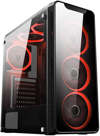 Ventola di Raffreddamento 4pin LED Rosso 120 mm 25dBA Fan PC Gaming