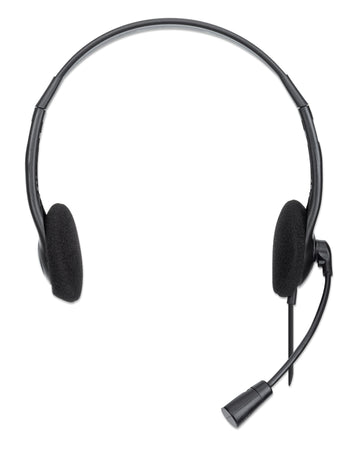 Cuffia Stereo On Ear USB con Microfono Cavo 1.5m Nero