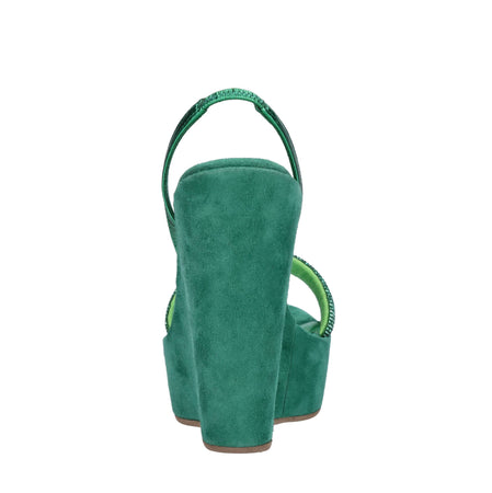 EDDI CUOMO Scarpe con Tacco Verde da donna