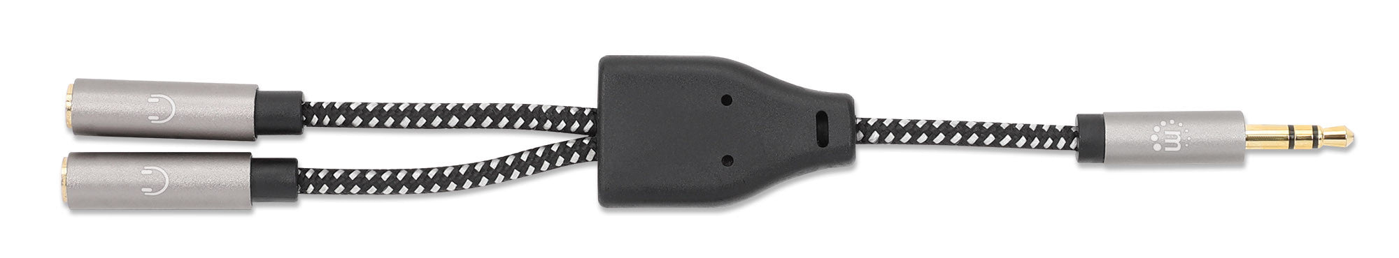 Cavo Adattatore Sdoppiatore Audio per Cuffie Stereo AUX 15 cm