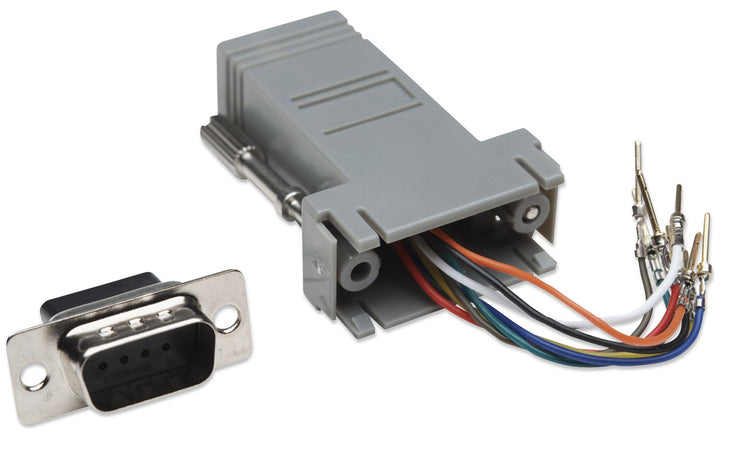 Adattatore Modulare DB 9p. M / RJ45 8 fili