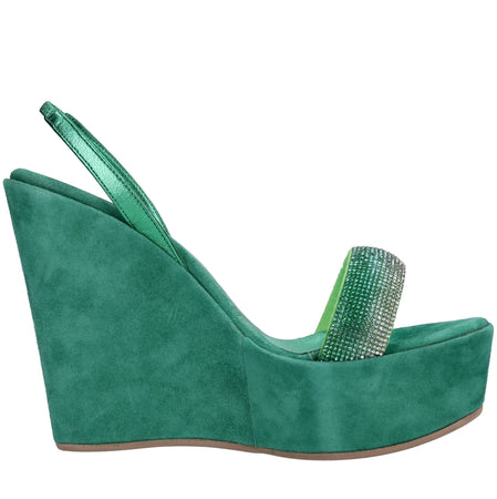 EDDI CUOMO Scarpe con Tacco Verde da donna