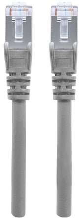 Cavo di rete Patch in Rame Schermato Cat. 5e Grigio F/UTP 1 m