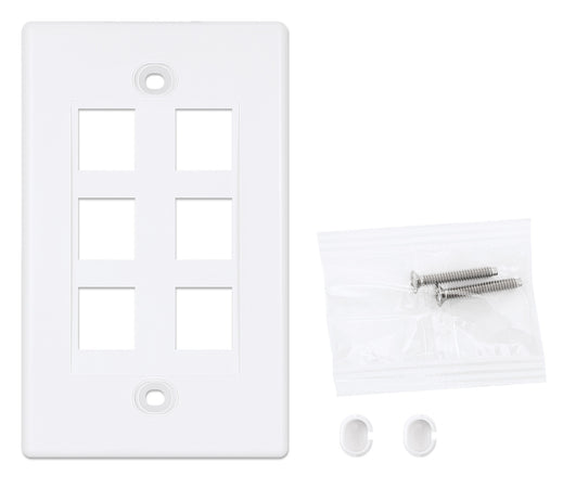Placca Porta Frutti 6 Posti Mod.503 Bianco