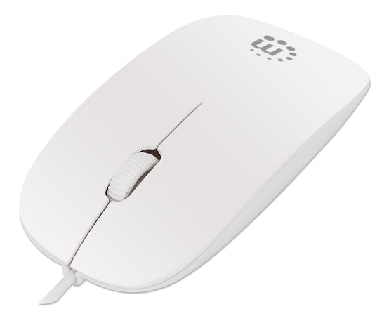 Mini Mouse Ottico USB Silhouette Cavo 1,2m Bianco