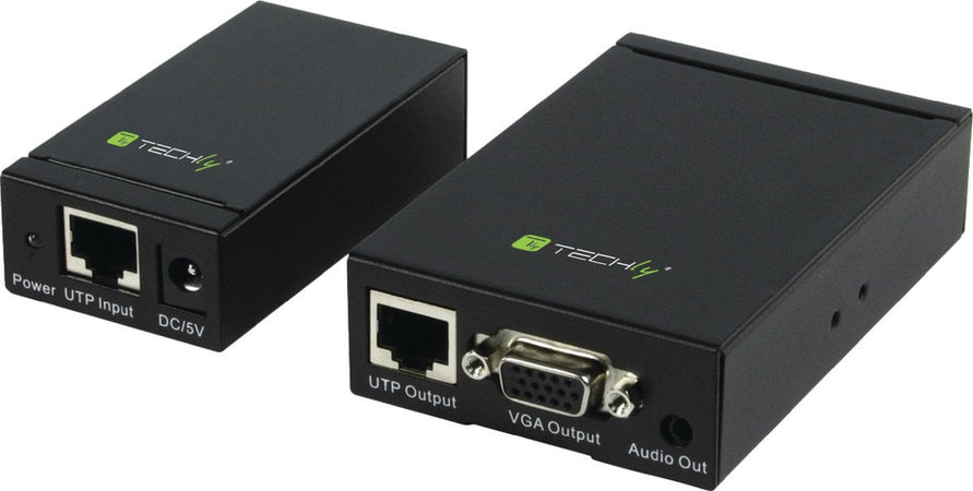 Amplificatore Extender VGA e Audio su Cavo di Rete