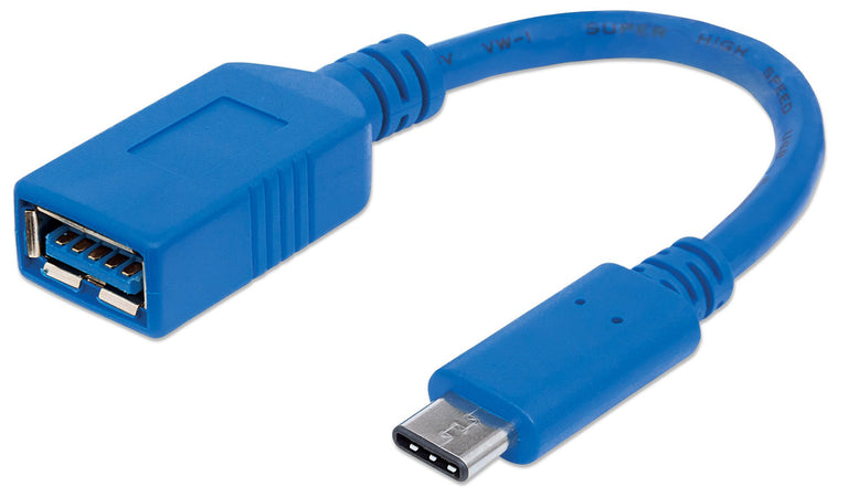 Cavo Superspeed USB A Femmina USB-C&trade Maschio 15cm Blu