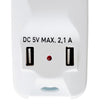 Multipresa 5 Posti Italiana Bipasso con 2 Prese USB