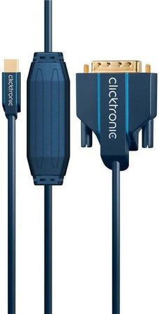 Cavo Mini DisplayPort (Thunderbolt) a DVI-D 24+1 2m Alta Qualit&agrave