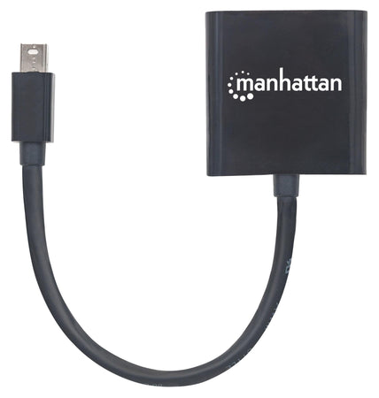 Convertitore Attivo MiniDP M a DVI F 15cm 4K Nero