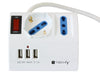 Multipresa da Tavolo 3 Posti con Porte USB