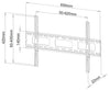 Supporto a Muro per TV LED LCD Ultra Slim 40-65'' Fisso