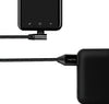 Cavo USB Micro-B Maschio Angolato/USB-A Maschio Dritto 1m Nero