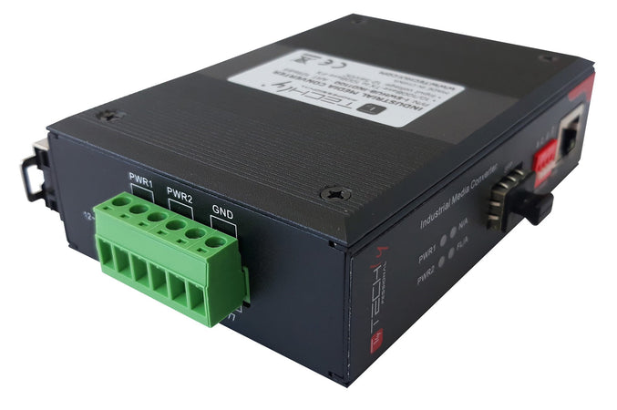 Media Converter Industriale Fast Ethernet 10/100Base-TX a Fibra 100Base-FX