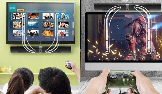 Supporto per Soundbar Sopra o Sotto TV 32-70''