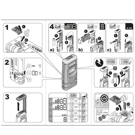 Tester Digitale con LCD Per Batterie