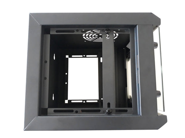 Armadio Rack 10'' a Muro 9 Unit&agrave Pannelli Asportabili Nero